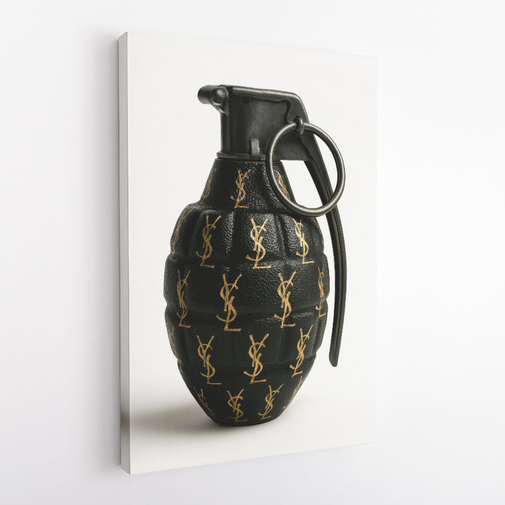 Saint Laurent Fashion Inspired Grenade Wall Art  